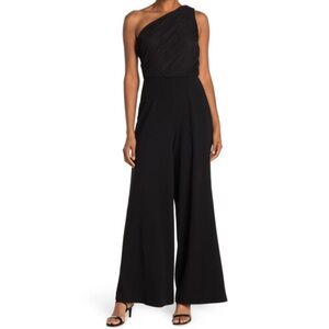 Love By Design Black One-Shoulder Jumpsuit